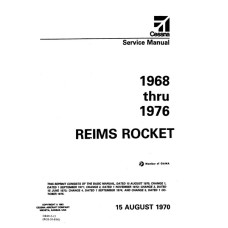 Cessna Reims Rocket Shop Service Repair Manual 1968 thru 1976